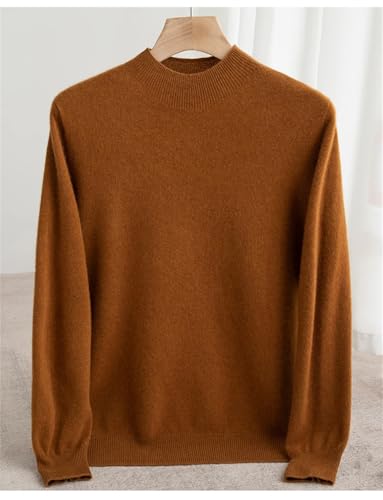 Men's Mock Neck Sweater Soft Casual Classic Pullover Knitwear Sweaters with Ribbing Edge2