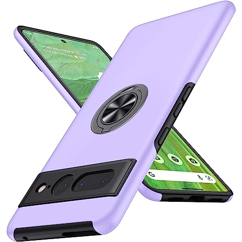 JAME for Google Pixel 7 Pro Case, Ring Stand Shockproof Slim Phone Case
