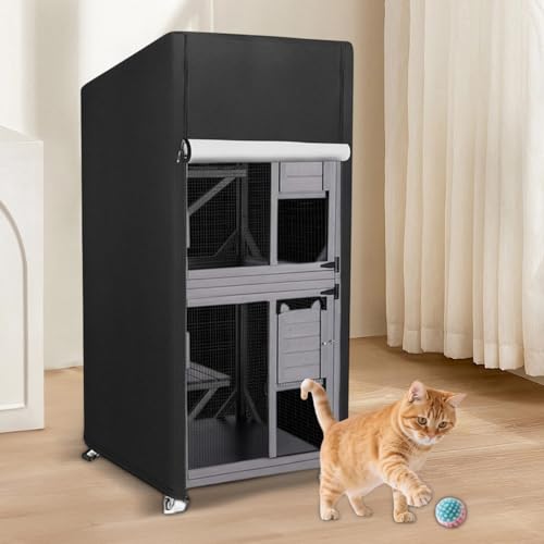 Housse d'extérieur pour chat imperméable avec zip et cordon de serrage - 3