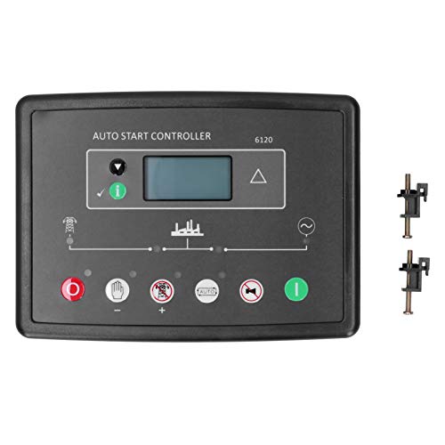 Controlador automático de generador DSE6120 con monitor LCD, control de frecuencia, voltaje y corriente - Protección IP65, programación avanzada para mantenimiento y uso industri