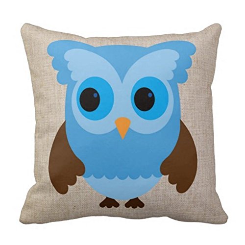 Rocking Chair Cushion Cover Both Sides Printing Square Cotton Linen 20x20 Inch