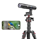 45X Wireless Digital Telephoto Lens with Tripod, High Power HD Electronic Telephoto Phone Lens with 2.4G Wi-Fi App Connect, 1500mAh Battery for Birdwatching, Watch Concerts, Watch Match, Moon Viewing