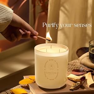 Palo Santo Palo Santo Bergamot Pure Beeswax Candle 90 Hours Long Burning Classically Designed Non Toxic Scented Candles for Home Decor and Aromatherapy to Stress Anxiety Relief 15 Oz