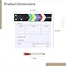 Large Wooden Movie Clapboard with Dry-Erase and 4 Markers, 11.8 X 10.6 Inches, Director's Scene Clapper Board for Photography and Video