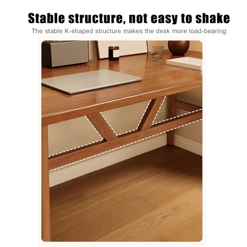 Bureau jaune moderne en acier carbone table d'étude compacte - 5