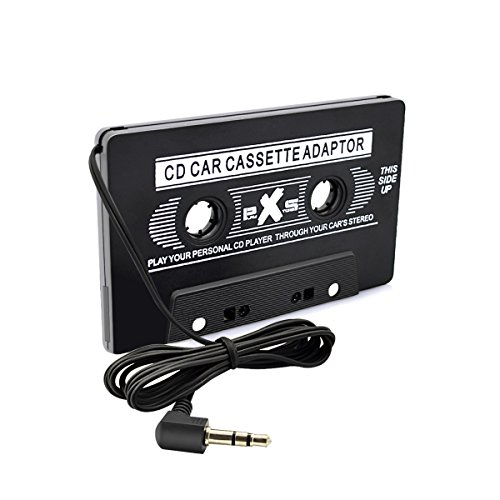PLAY X STORE Universal Car Audio Cassette Adapter Car Connecting for Apple,iPod,mp3,Samsung Black