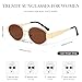 RayGaze Retro Oval Sunglasses for Women, Trendy Sun Glasses with UV400 Protection, Fashion Accessories Gift