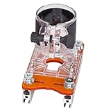 Hipzeepo Fresatrice per Legno, Rifinitrice per Bordi, Localizzatore di Scanalature per Fresatura, Utensile da Taglio Curvo con Staffa di Base Scanalata Ad Alta Precisione