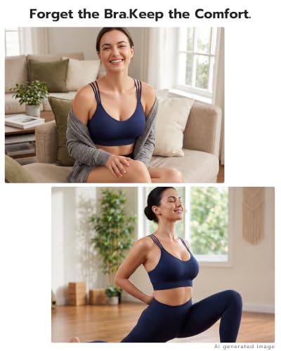 FITTIN Strappy Sports Bra for Women: All-Day Comfort for Yoga Everyday Wear — view 3