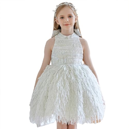 Quenny Spring/Summer Girls' Dress High end Flower Girl Princess Dress Little Host Piano Performance Dress