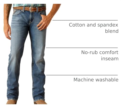 Image of Ariat Men's Rebar M5 Straight Durastretch Edge Stackable Straight Leg Jean