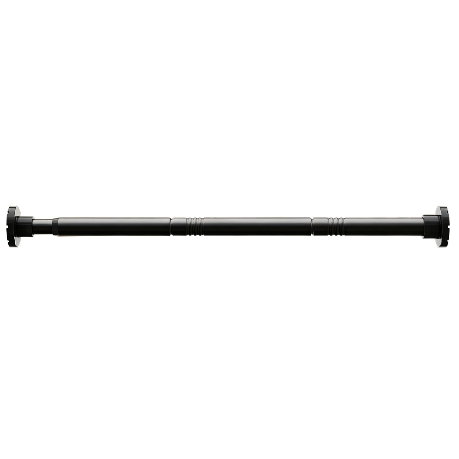 Shower Rod Tension Adjustable No Drilling Tension Curtain Rod, for Doors and Windows with Lengths of 33 to 118 In(Black,85-180cm/33-71in)