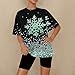 Womens Christmas Pajama Sets Printed Short Sleeve Crewneck Tops Shorts Pjs Suit Fashion Casual Festival Home Pajamas