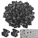 Pegboard Hook Locks 120Pcs Pegboard Locks for Stopping Hooks from Falling Off Pegboard Hooks Accessories Fits for 1/4'-9/32' Hole & 1/8'-5/32' Hook Diameter