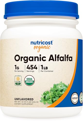 Nutricost NTC231101 Organic Alfalfa Powder 1Lb cover