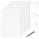 Nogeqi 290 Stück Weiß Abdeckkappen Für Schrauben, 12mm/15mm/21mm Selbstklebend Schraubenabdeckung Weiße, Schraubenabdeckung Weiss Für Bohrlöcher, Möbeln, Schreibtischen, Schränken Und Wänden