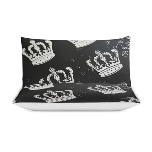 Juego de cama de 200x200 con corona negra para dormitorios modernos 4