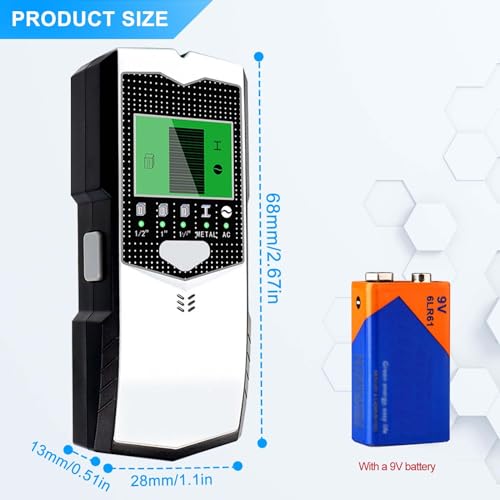 Detector de escáner de pared con alarma sonora para cables y metal 3