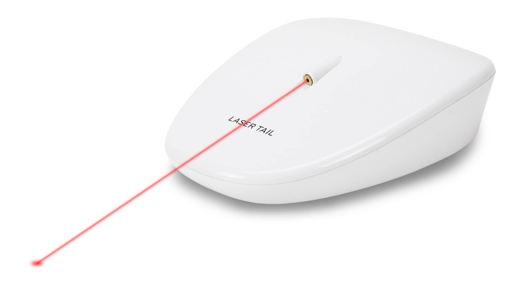 PetSafe Laser Tail Automatic Laser Light, Interactive Playtime For Cats, Moving Cat Toy, White