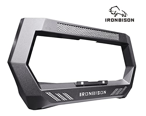Ironbison Bull Bar Compatible With 2005-2023 Toyota Tacoma Pickup Truck Front Grille Brush Bumper Guard Can Add 20” Led Light Bar Fine Textured Black #TOP1