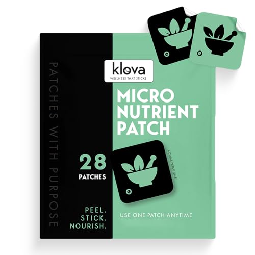 Image of Klova Micronutrient Patches for Energy & Relaxation | Easy-Apply, Time-Release Formula with Herbal Extracts