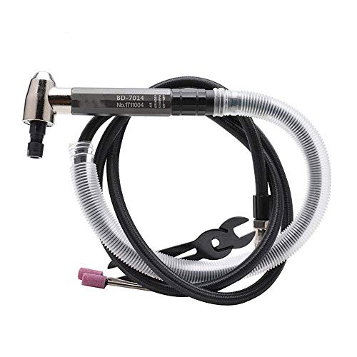 JF-XUAN Pneumatic Riveter Nut Portable Practica Pneumatic High Torque 105° Wind Mill Pen, Hand Held Pneumatic Elbow Grinder Hand Tools Industrial