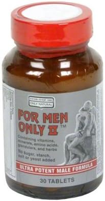 Only Natural For Men Only Ii 30 Tablets