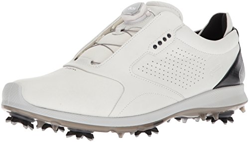 ECCO Men's Biom G2 BOA Gore-Tex Golf Shoe, White/Black, 12 M US