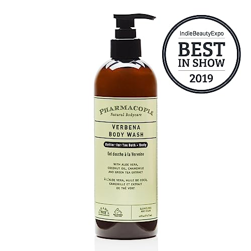 Pharmacopia Verbena Body Wash - Natural Shower Gel, Moisturizing and Nourishing Body Cleanser - Infused with Organic Aloe Vera, Coconut Oil, and Green Tea Extract - Vegan, and Cruelty-Free, 16 oz - Image 4
