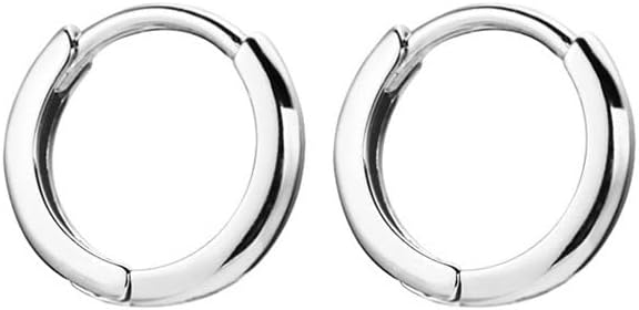 20g Tiny Small Hoop Cartilage Minimalist Earrings for Women Sensitive Ears 925 Sterling Silver 14K Gold Plated Sleeper Tragus Hinged Huggie Hoops Hypoallergenic Upper Ear Piercing Jewelry Gifts