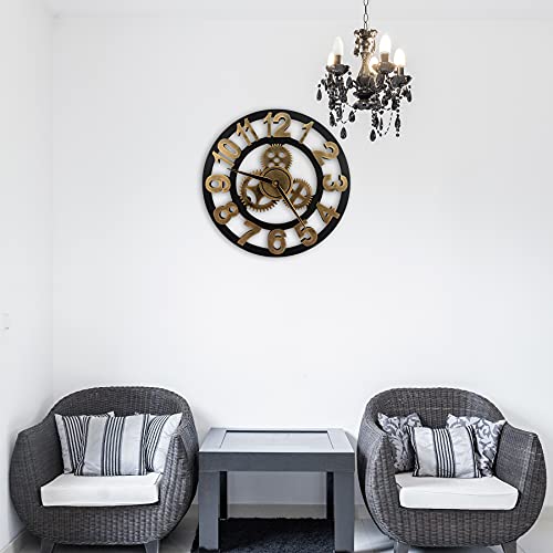 Orologio da parete silenzioso con numeri romani e