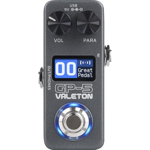 Valeton Procesador compacto multiefectos GP-5 - SnapTone y cargador IR, más de 100 efectos, Bluetooth, interfaz de audio USB