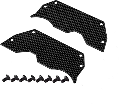 XTPTFABS 2PCS Car-Bon Fiber Air Dam Diffuser/Wheel Covers Ti2154218 Compatible with Arrma Limitless/Infraction 6s BLX