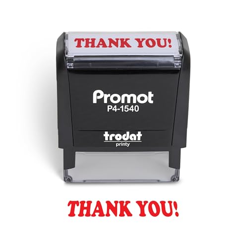Promot Thank You Stamp- Self-Inking Rubber Stamp for Cards, Letters & Gift