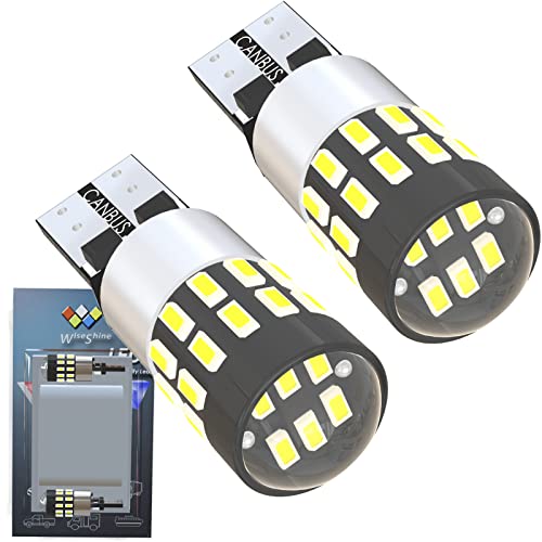 Wiseshine 921 LED Bulb Reverse Light, 912 LED Bulb White 6000K,194 T10 906 T15 W16W LED Bulb DC 12V-24V Canbus Automotive Car Truck RV Camper Boat For Interior Exterior Backup Dome Door Light 2 packed