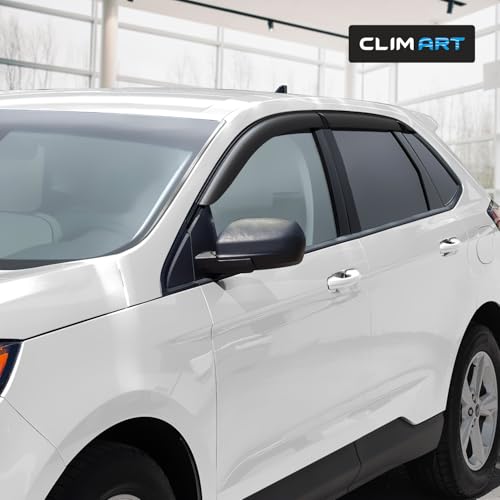 CLIM ART Incredibly Durable Rain Guards for Ford Edge 2015-2024, Original Tape-on Window Deflectors, Vent Deflector, Window Visors, Car Accessories, 6 pcs. - 515265 by CLIM ART - Image 4
