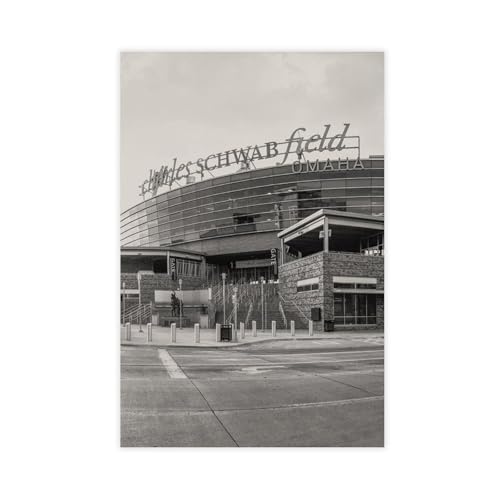 Affiches Omaha Nebraska de voyage en noir et blanc, idée cadeau déco pour chambre