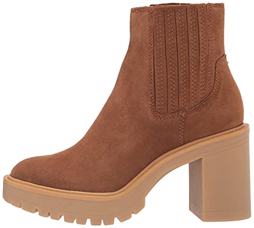 Dolce Vita Women's Caster Fashion Boot, Camel Suede H2O, 9.5 #TOP7