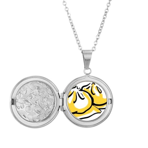 Collier médaillon chinois au motif délicat à porter au quotidien
