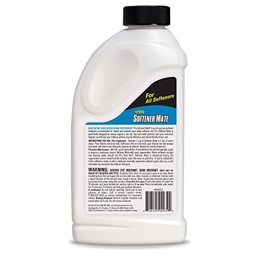 Softener Mate Water Softener Cleaner – Cleans Fouled Resin – Removes Tannins -- Restores Softener Efficiency – Maintains Softener Performance – Removes Damaging Organic Compounds #TOP1