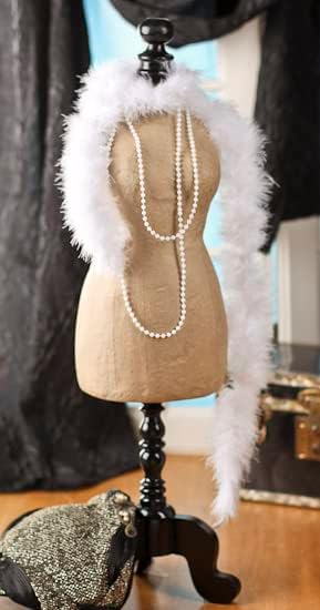 Small Paper Mache Display Mannequin for Displaying Jewelry and Other Creations 23"H
