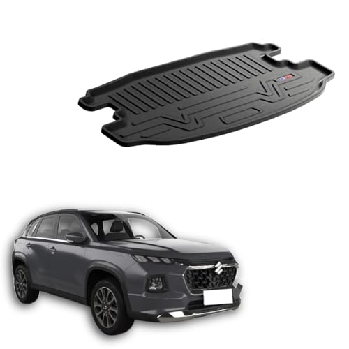 Image of 3D TPE Car Boot Mat for Grand Vitara (2022 Onwards) Custom Fit, Heavy Duty & Anti-Slip Boot Mat | All Weather Resistant, Waterproof & Dustproof Trunk Liner, Car Dicky Mat for Vitara