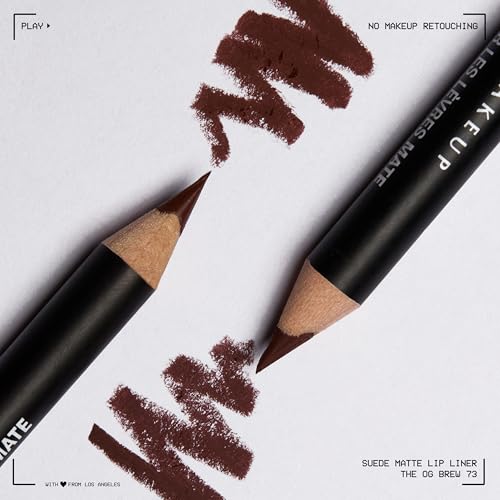 Image of NYX PROFESSIONAL MAKEUP Matte Suede Lip Liner, Velvety-Smooth, Long-Lasting Formula For A Defined Lip Makeup Look - The OG Brew (Brown)