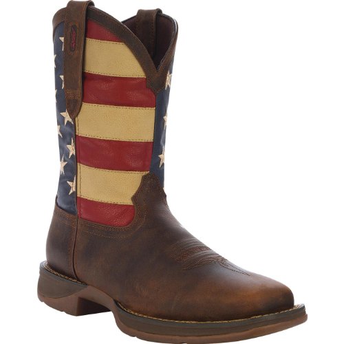 Image of Durango Men's Patriotic Pull-On Western Flag Boots