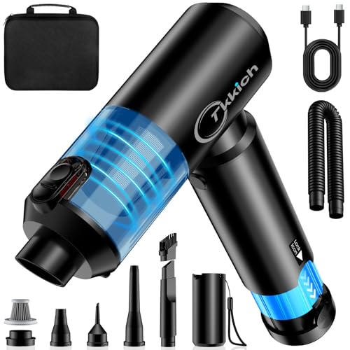 Tkkich Car Vacuum Portable Cordless with Removable Battery as 35W...