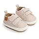 BABSMULY Baby-Schuhe für Jungen und Mädchen, rutschfeste Gummisohle, High-Top-PU-Leder, Sneaker, Kleinkind, Krippenschuhe, Neugeborene, Loafers, Flache Schuhe (Beige, 12-18 Monate Kleinkind)