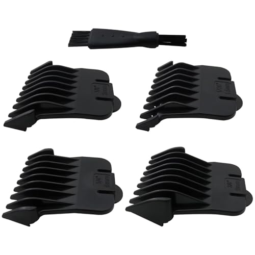 Trimmer Blade Attachment Combs Set Fit for Andis T Outliners, 1/16-3/8 inch Trimmer Guards Fit for Andis pm-t, pmt-2, D-4, d-5, GI, GTO, slii, rt-1 by YTXXDEUS