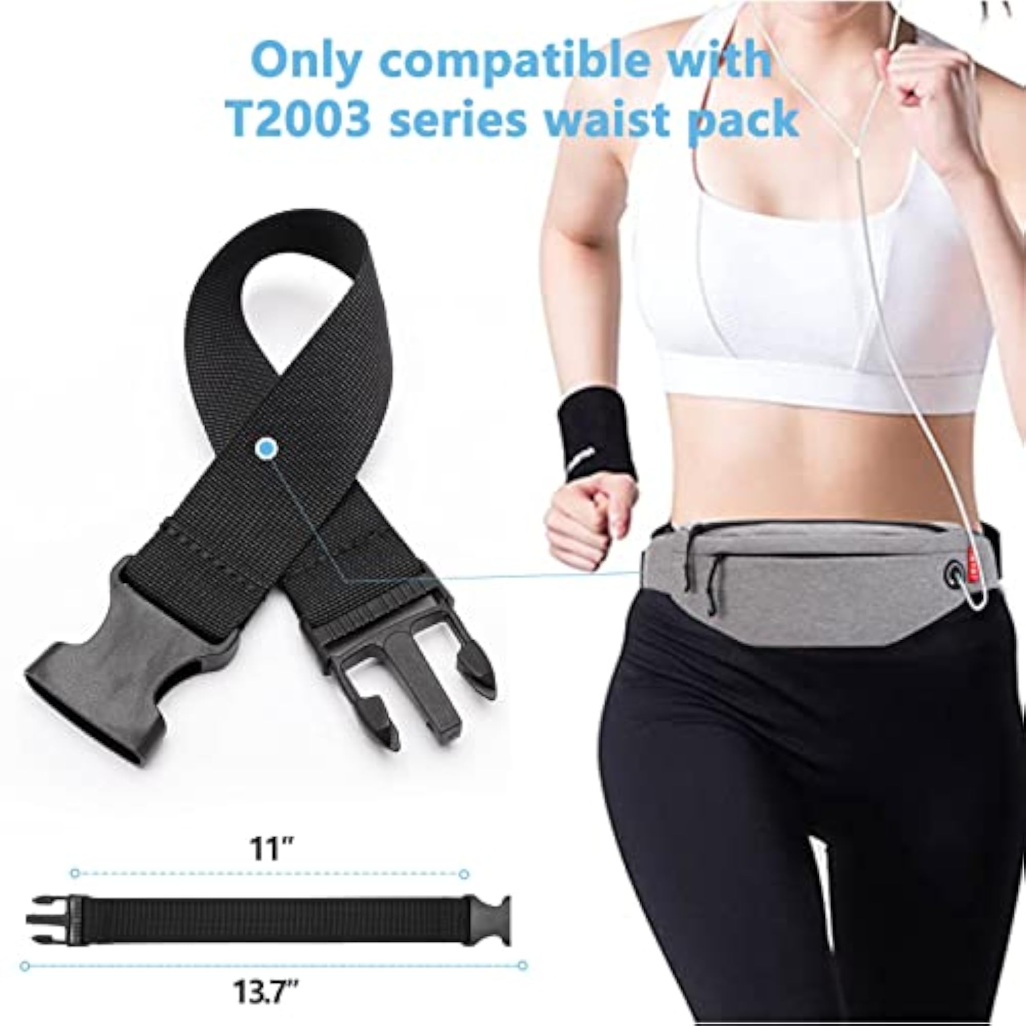 Portable Belt Extender for Fanny Pack Strap