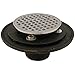 Jones Stephens D60205 2 No-Hub Cast Iron Shower Drain With CP Strainer