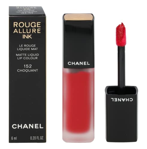 Chanel ROUGE ALLURE INK MATTE LIQUID LIP COLOUR CHOQUANT barra de labios Rojo Mate 6 ml - Barras de labios (Rojo, CHOQUANT, 1 Colores, Hidratante, Protección, Mujeres, 152 - CHOQUANT)